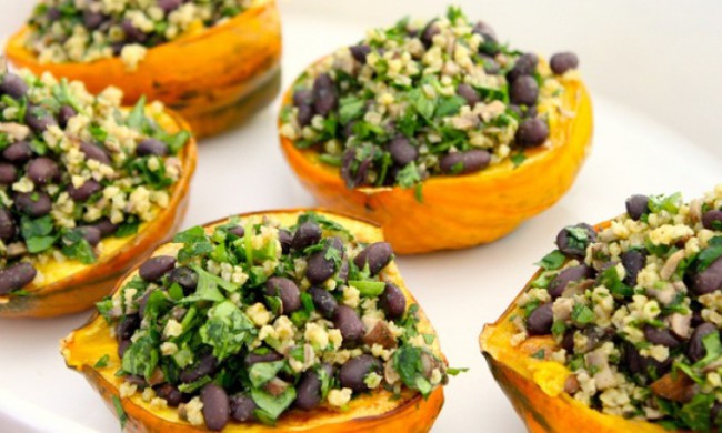 Fiesta Stuffed Acorn Squash Recipe
