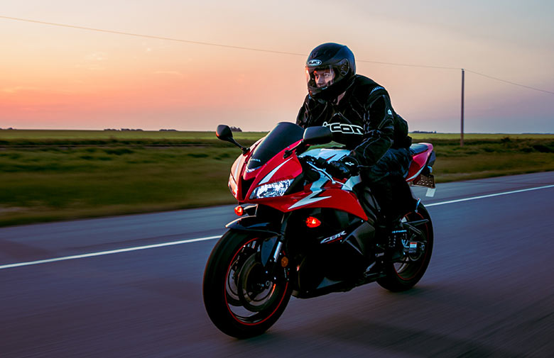 a person riding a Motherbike