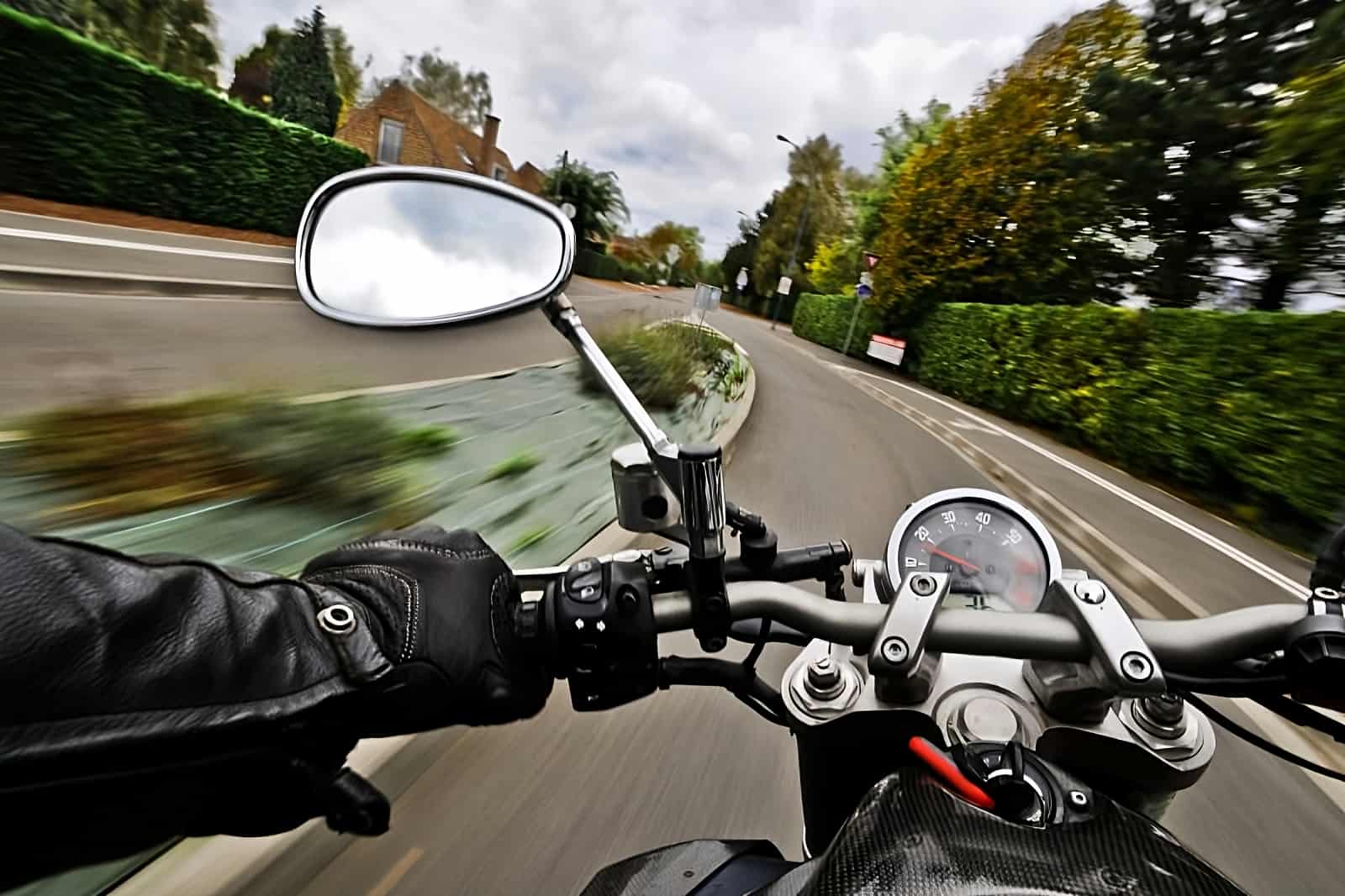 image of Image of a riding a bike pov at fast speeds